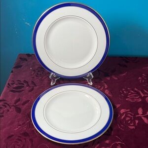 Lenox Federal Cobalt Blue Salad Plates (2)